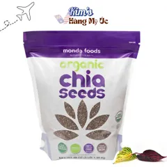 Hạt Chia Hữu Cơ Monda Food 1.36kg - Siêu Thực Phẩm Chống Táo Bón, Tốt Cho Tim Mạch, Giúp Kiểm Soát Cân Nặng