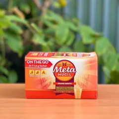 Bột Bổ Sung Chất Xơ Metamucil Vị Cam - Hỗ Trợ Tiêu Hóa Và Sức Khỏe Tim Mạch - Hộp 30 Gói 5.9g