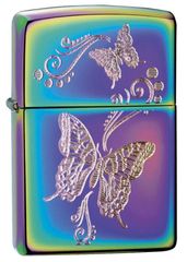 Bật Lửa Zippo 28442 - Butterflies Spectrum Chrome Độc Đáo, Quà Tặng Từ Bướm, Bật Lửa Sang Trọng và Thời Trang