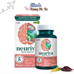 Viên Uống Neuriva Cải Thiện Trí Nhớ & Tập Trung - Thực Phẩm Chức Năng Hỗ Trợ Minh Mẫn 30 Viên Mỹ