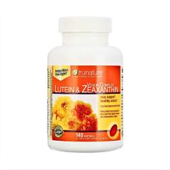 Viên uống bổ mắt Trunature Vision Complex Lutein & Zeaxanthin 140 viên - Hỗ trợ thị lực, bảo vệ mắt khỏi ánh sáng xanh, thích hợp cho người lớn tuổi.