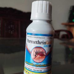 Thuốc diệt muỗi Permethrin Gold 50EC 100ml - Chất diệt côn trùng hiệu quả cho muỗi, ruồi, gián, kiến và nhiều loại khác