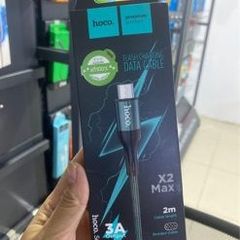 Cáp Sạc Hoco X2 MAX 2M Micro USB - Sạc Nhanh QC 3.0, Lightning, Type-C - Hợp Kim Aluminum Chất Lượng Cao
