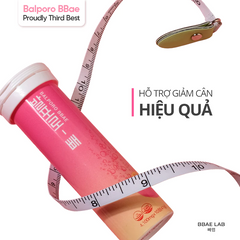 Viên Sủi Kiểm Soát Cân Nặng Balporo BBae Hàn Quốc - Giảm Cân Dễ Dàng, 10 Viên/Lọ, Dinh Dưỡng Tăng Cường Sức Khỏe
