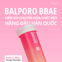 Viên Sủi Kiểm Soát Cân Nặng Balporo BBae Hàn Quốc - Giảm Cân Dễ Dàng, 10 Viên/Lọ, Dinh Dưỡng Tăng Cường Sức Khỏe