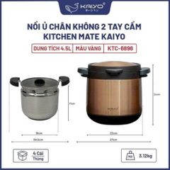 Nồi ủ chân không Kitchen Mate Kaiyo KTC-6896 - Dung tích 4,5L giữ nhiệt lâu, thiết kế hiện đại, tiết kiệm điện năng.