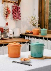 Hũ Gốm Sứ Muối Dưa Cà Rainbow Kaiyo 2L - Chất Liệu Ombre Độc Đáo, Thích Hợp Để Bảo Quản Thực Phẩm và Trang Trí Nhà Bếp