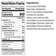 Bột Collagen Peptides + Probiotics Orgain 726g - Hỗ Trợ Sức Khỏe Da và Tiêu Hóa Từ Mỹ, Sản Phẩm Thiên Nhiên, Không Đường