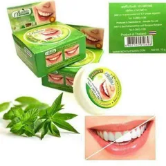 Kem Tẩy Trắng Răng Green Herb Thái Lan 25g - Giảm Ố Vàng, Sạch Vôi, An Toàn Tự Nhiên, Hơi Thở Thơm Mát - Gel Tẩy Trắng Răng