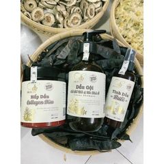 Combo 3 Chai Dầu Gội Xả và Xịt Thảo Mộc Bồ Kết - Ngăn Rụng Tóc, Kích Thích Mọc Tóc Nhanh Dài, Dưỡng Sáng Khỏe Mạnh