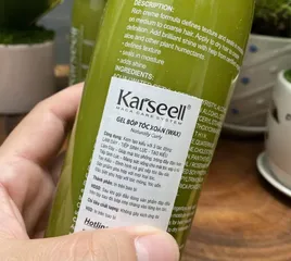 Gel Tạo Kiểu Tóc Xoăn KARSEELL Naturally Curly 500ml - Phục Hồi Dưỡng Ẩm, Tạo Sóng Xoăn Hippie Tự Nhiên, Định Hình Tóc Óng Ả