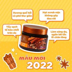 Tẩy Tế Bào Chết Toàn Thân Chiết Xuất Quế Hồi & Cà Phê 380ml - Sản Phẩm Giúp Da Mịn Màng, Trắng Sáng, Chống Lão Hóa Từ Nga