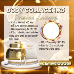 Kem Dưỡng Trắng Da Body Collagen X3 Luxury Đông Ánh - Chống Lão Hóa, Cung Cấp Độ Ẩm, Bảo Vệ Da Với SPF 45+++