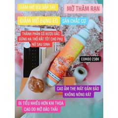 Gel Tan Mỡ Bụng Cao Gừng Đông Y - Giảm Mỡ Hiệu Quả Sau Sinh, An Toàn Cho Phụ Nữ - Giảm Rạn Da, Tặng Nilong và Thước Dây
