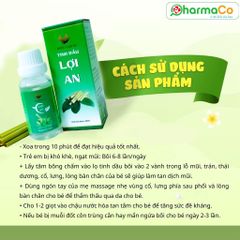 Tinh Dầu Lợi An Trầu Không 100% Thảo Dược - Giảm Ho, Khò Khè, Ngạt Mũi Cho Trẻ Em và Người Lớn
