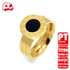 Nhẫn titan nữ cách điệu cao cấp thép không gỉ titanium trangsucpt 401351