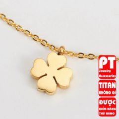 Lắc chân nữ titan cỏ 4 lá cao cấp thời trang trangsucpt 401377