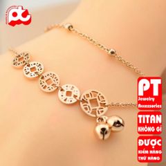 Lắc chân nữ titan cao cấp thời trang trangsucpt không đen giá rẻ PTLCNT63 401386