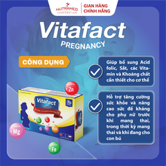 Viên Uống Bổ Sung Vitafact Pregnancy - Hỗ Trợ Dinh Dưỡng Cho Bà Bầu, Phụ Nữ Mang Thai Và Cho Con Bú - 30 Viên