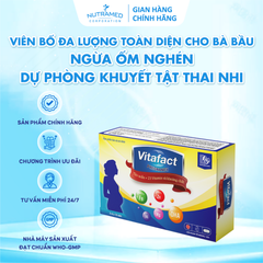 Viên Uống Bổ Sung Vitafact Pregnancy - Hỗ Trợ Dinh Dưỡng Cho Bà Bầu, Phụ Nữ Mang Thai Và Cho Con Bú - 30 Viên