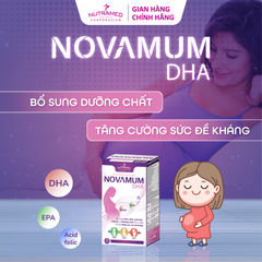 Novamum DHA hỗ trợ bổ sung dưỡng chất, tăng sức đề kháng cho mẹ bầu