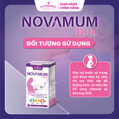 Novamum DHA hỗ trợ bổ sung dưỡng chất, tăng sức đề kháng cho mẹ bầu