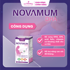 Novamum DHA hỗ trợ bổ sung dưỡng chất, tăng sức đề kháng cho mẹ bầu