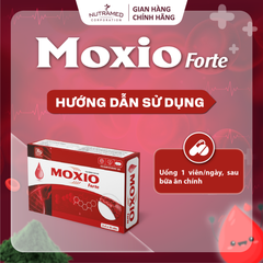 Viên uống Moxio Forte hỗ trợ bổ sung sắt, tăng cường sức đề kháng, giảm nguy cơ thiếu máu (30 viên)