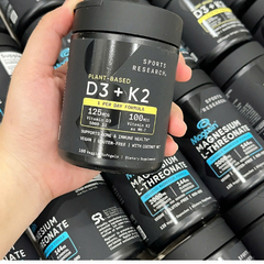 Viên Uống Bổ Sung Vitamin D3 + K2 SR Sport Research - 160 Viên Hỗ Trợ Sức Khỏe Xương Khớp và Tim Mạch