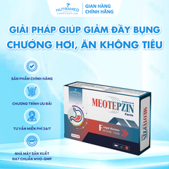 Viên uống tiêu hóa Meotepzin Forte 30 viên - Giải pháp hỗ trợ giảm đầy bụng, chướng hơi, khó tiêu - Bổ sung enzym tiêu hóa hiệu quả