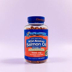 Pure Alaska Omega-3 Wild Alaskan Salmon Oil 1000mg 210 Viên | Dầu Cá Hồi Tự Nhiên | Hỗ Trợ Tim Mạch, Não Bộ & Mắt | Chính Hãng