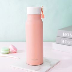 Bình Giữ Nhiệt LocknLock Name Tumbler LHC4125 500ml - Thép Không Gỉ, Màu Hồng, Giữ Nóng 8 Giờ, Dùng Đi Làm, Đi Học, Tập Thể Thao