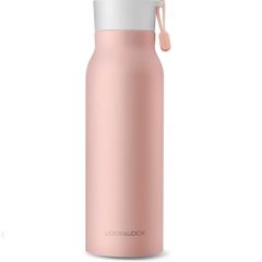 Bình Giữ Nhiệt LocknLock Name Tumbler LHC4125 500ml - Thép Không Gỉ, Màu Hồng, Giữ Nóng 8 Giờ, Dùng Đi Làm, Đi Học, Tập Thể Thao