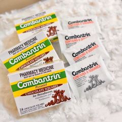 Kẹo Socola Xổ Giun Combantrin 24 Thanh - Giúp Loại Bỏ Giun Sán Hiệu Quả, Hương Vị Ngon Miệng Dành Cho Trẻ Em