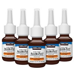 Set 5 Xịt Mũi Viêm Xoang Kirkland Aller Flo 144ml - Giảm Nghẹt Mũi, Sản Phẩm Tiện Lợi Cho Sức Khỏe Hô Hấp