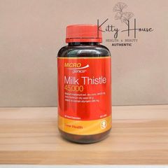 Viên uống giải độc gan Microgenics Milk Thistle 45000 - Bảo vệ và tái tạo tế bào gan, 90 viên