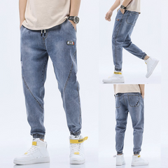 Quần Jean Nam Jogger Cao Cấp - Chất Liệu Co Dãn Mát Mẻ, Kích Cỡ M 50-56kg, Thời Trang Mùa Hè