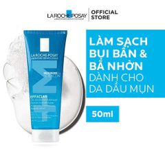 Gel Rửa Mặt La Roche-Posay Effaclar 50ml - Sữa Rửa Mặt Cho Da Dầu Nhạy Cảm, Làm Sạch, Kiểm Soát Dầu, Giảm Mụn