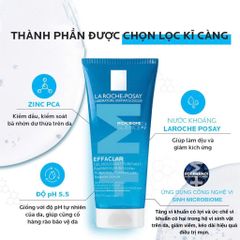 Gel Rửa Mặt La Roche-Posay Effaclar 50ml - Sữa Rửa Mặt Cho Da Dầu Nhạy Cảm, Làm Sạch, Kiểm Soát Dầu, Giảm Mụn