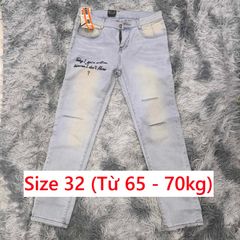 Quần Jean Nam Size 32 - Jean Bò Co Giãn Nhẹ Thời Trang Hiện Đại, Form Ôm Vừa Vặn, Phong Cách Trẻ Trung, Dễ Phối Đồ