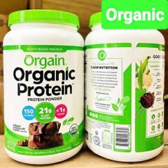 Bột Đạm Hữu Cơ Orgain Organic Protein 920g Vị Socola - Thực Phẩm Dinh Dưỡng Cho Người Tập Gym, Ăn Chay, Tăng Cường Sức Khỏe