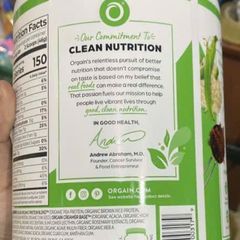 Bột Đạm Hữu Cơ Orgain Organic Protein 920g Vị Socola - Thực Phẩm Dinh Dưỡng Cho Người Tập Gym, Ăn Chay, Tăng Cường Sức Khỏe