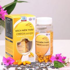 Viên uống Omega 3-6-9 Q10 Hỗ Trợ Bổ Não, Sáng Mắt, Khỏe Tim Mạch, Đẹp Da - 100 Viên Nang Mềm Bổ Sung Sức Khỏe
