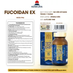 EX Fucoidan Nhật Chính Hãng Hỗ Trợ U Bướu - 150 Viên