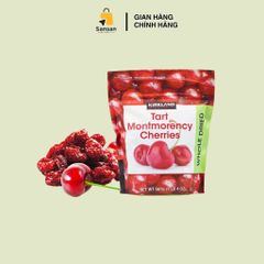 Quả Cherry sấy khô hữu cơ Kirkland 567g - Siêu trái cây chua ngọt tự nhiên, ăn vặt thơm ngon, tốt cho sức khỏe, chứng nhận USDA