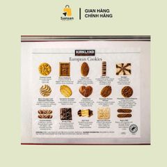 Bánh Chocolate Kirkland European Cookies 1,4kg - Bánh Quy Cao Cấp Thơm Ngon Từ Bỉ, Qùa Tặng Sang Trọng Dịp Lễ Tết