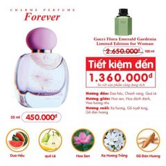 Nước Hoa Nữ Charme Forever 35ml - Hương Hoa Cỏ Quý Phái, Lưu Hương Lâu, Phù Hợp Với Phái Đẹp 25+