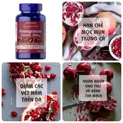 Viên Uống Chống Nắng Murad Pomegranate Extract 250mg - Bảo Vệ Da Khỏi Tia UV và Ô Nhiễm - 120 Viên Chống Oxy Hóa