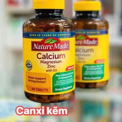 Viên bổ sung Calci-Magne-Zinc Nature Made 300 viên, chắc xương