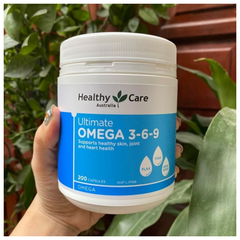 Viên uống Healthy Care Ultimate Omega 3-6-9 - 200 viên Hỗ trợ Sức Khỏe Tim Mạch và Não Bộ, Bổ Sung Acid Béo Thiết Yếu